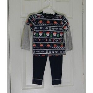 Little Rebels 2 Piece Set Christmas Pajamas Santa Boys Size 4 NWT